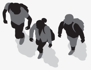 Silhouette Walking Drawing Sport - Human Top View Png, Transparent Png, Transparent PNG