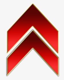 Double Arrow Red Up - Red Up Arrow Png, Transparent Png, Transparent PNG