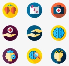 Brain Icons Free Psychology - Flat Icon, HD Png Download, Transparent PNG