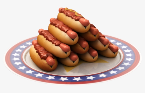 Plate Of Hot Dogs Png - Plate Of Hot Dogs Transparent, Png Download, Transparent PNG