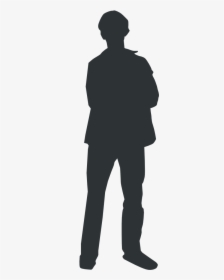 Person Outline Vector - Person Standing Clipart, HD Png Download, Transparent PNG