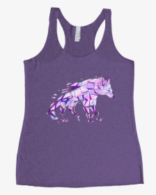 Purple Wolf Racerback Tank Top - Active Tank, HD Png Download, Transparent PNG