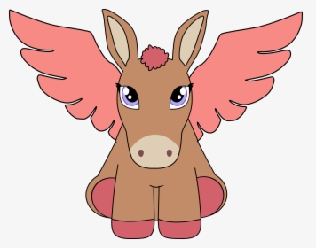 This Free Icons Png Design Of Pegasus Donkey - Donkey Smiley Clipart, Transparent Png, Transparent PNG