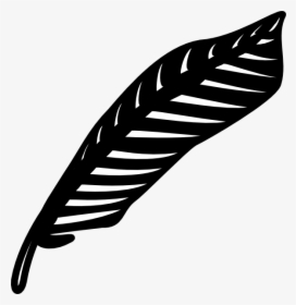 Turkey Feather Clipart Black And White Free 4 Png - Turkey Feather Black And White, Transparent Png, Transparent PNG