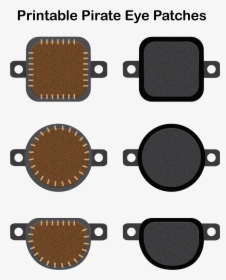 Eye Patch Printable Brown, HD Png Download, Transparent PNG