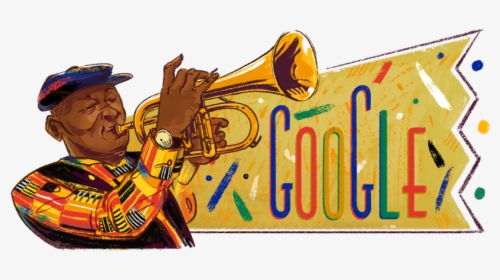 Google S Commemorative Doodle - Hugh Masekela Google Doodle, HD Png Download, Transparent PNG