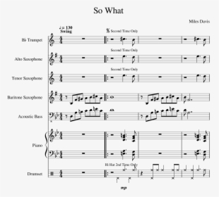 Uploaded On Feb 27, - So What Miles Davis Sheet Music, HD Png Download, Transparent PNG