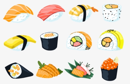 Transparent Sashimi Png - Sushi Clipart Japanese Chef Png, Png Download, Transparent PNG
