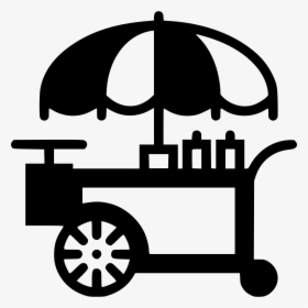 Hot Dog Clipart Svg - Food Cart Icon Png, Transparent Png, Transparent PNG