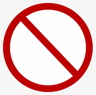 Red, Circle, Backslash, No Symbol, Prohibition, Signs - Red No Circle Clipart, HD Png Download, Transparent PNG