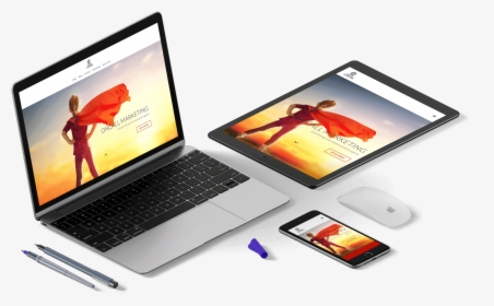 Powerful Websites That Outperform - Laptop With Web Page Png, Transparent Png, Transparent PNG
