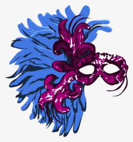 Mardi Gras Mask - Illustration, HD Png Download, Transparent PNG