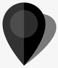 Location On A Map Png Black And White - Transparent Black Location Icon Png, Png Download, Transparent PNG