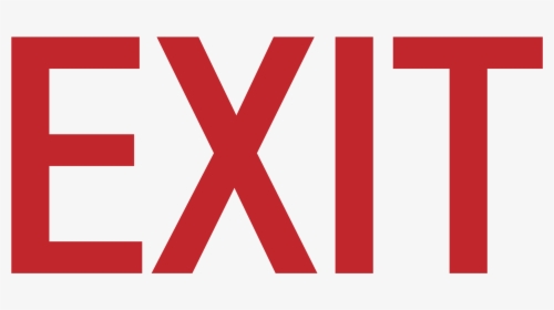 Exit Png - Exit Sign, Transparent Png, Transparent PNG