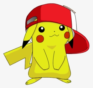 Pikachu With Hat Drawing - All Versions Of Pikachu, HD Png Download, Transparent PNG