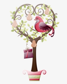 Christine Staniforth ♛༻ Days To Christmas, Pink Christmas, - Partridge In A Pear Tree .png, Transparent Png, Transparent PNG
