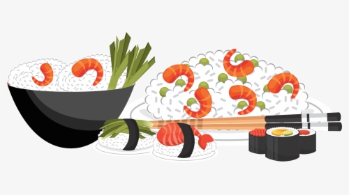 Transparent Sushi Clipart - Food, HD Png Download, Transparent PNG