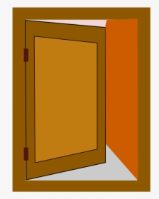 Door Cartoon Png Wooden Room Door Clip Art At Clker - Opening Door Clipart Gif, Transparent Png, Transparent PNG