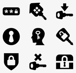 Keys And Locks - Film Reel Icons Png, Transparent Png, Transparent PNG