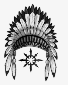 Feather Clipart Indian Headband - Native American Headdress Png, Transparent Png, Transparent PNG