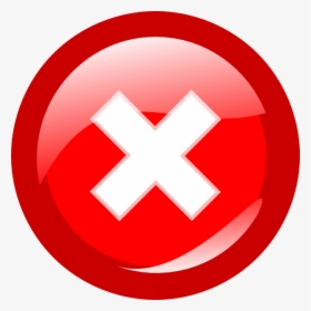 Transparent Red Circle Slash Png - Red Close Icon Png, Png Download, Transparent PNG