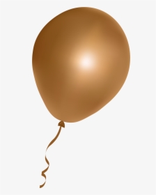 Golden Brown Balloon Png Image - Transparent Background Purple Balloon, Png Download, Transparent PNG