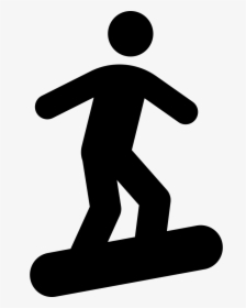 Equipment - Stick Figure Icon Snowboard, HD Png Download, Transparent PNG