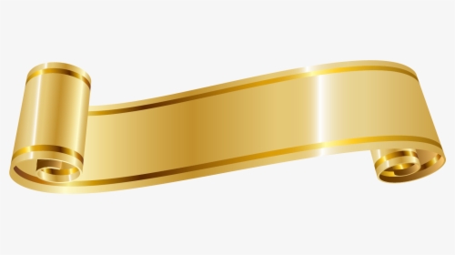 Golden Gold Ribbon Download Hq Png Clipart - Gold Colour Ribbon Png, Transparent Png, Transparent PNG