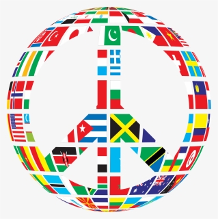 Countries, Nations, Flags, Globe, Peace, Political - World Peace Sign Png, Transparent Png, Transparent PNG