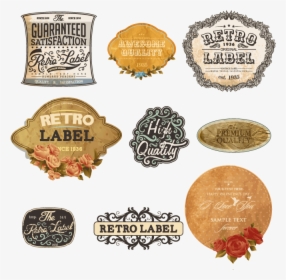 Retro Labels - Vintage Label Png Retro, Transparent Png, Transparent PNG