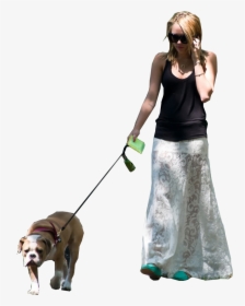 People Walking Dog Png, Transparent Png, Transparent PNG