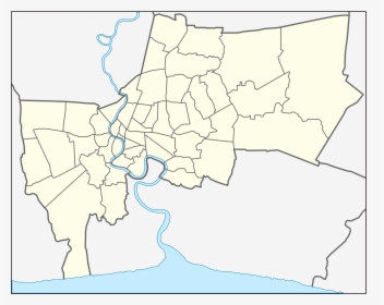 Thailand Bangkok Location Map - Bangkok Districts, HD Png Download, Transparent PNG