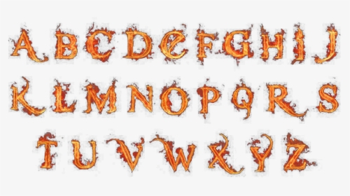 Clip Art Alphabet Letter Flame Fire - Illustration, HD Png Download, Transparent PNG