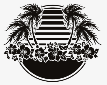 Transparent Vintage Labels Clipart - Tropical Party Silhouette Png, Png Download, Transparent PNG