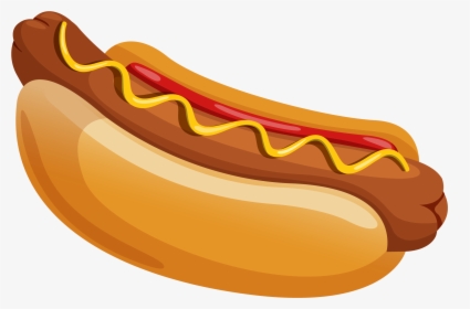 Cartoon Hot Dog Clipart - Hot Dog Clipart Png, Transparent Png, Transparent PNG