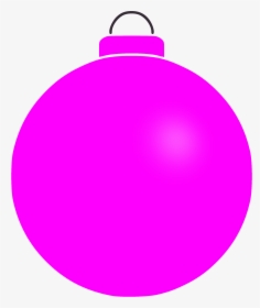 Plain Bauble Big Image - Christmas Baubles Clipart Pink, HD Png Download, Transparent PNG