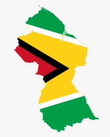 South American Flags, South American Countries, Guyana - Map Of Guyana Showing Administrative, HD Png Download, Transparent PNG
