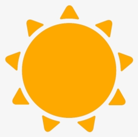 Simple Weather Icons Sunny - Sunny Weather Icon Png, Transparent Png, Transparent PNG