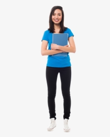 Woman Student Png Stock Photo - Standing Girl Png, Transparent Png, Transparent PNG