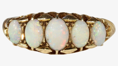 Antique 5 Stone Opal Gold Ring Hallmarked, HD Png Download, Transparent PNG