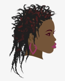 Africa Braid Woman Black Clip Art, HD Png Download, Transparent PNG