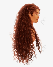 Girl With Curly Hair Clipart, HD Png Download, Transparent PNG