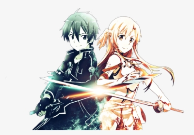 Kirito And Asuna Png, Transparent Png, Transparent PNG