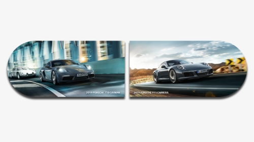 2019 Porsche 718 Cayman Side By Side With 2019 Porsche, HD Png Download, Transparent PNG