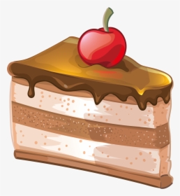 Transparent Slice Of Chocolate Cake Clipart, HD Png Download, Transparent PNG