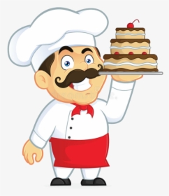 700px Chef Chocolate Cake Clipart Picture Cartoon Character, HD Png Download, Transparent PNG