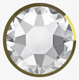 Crystal Rimmed Dorado Swarovski Rhinestones Flatback, HD Png Download, Transparent PNG