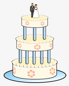 Bridal Clipart Wedding Cake, HD Png Download, Transparent PNG