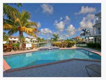 Caribbean Waterfront Living With Boat Dock And Swimming, HD Png Download, Transparent PNG