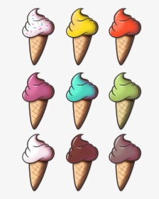 Ice Cream, Cone, Ice Cream Cone, Vanilla, Chocolate - 7 Ice Cream Png, Transparent Png, Transparent PNG